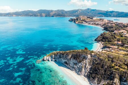 Vista dell'Isola d'Elba dall'alto