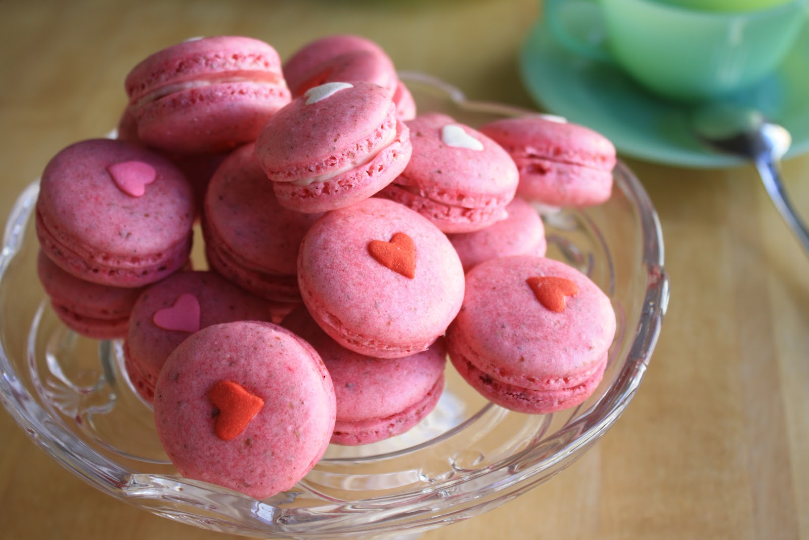 macarons rosa san valentino