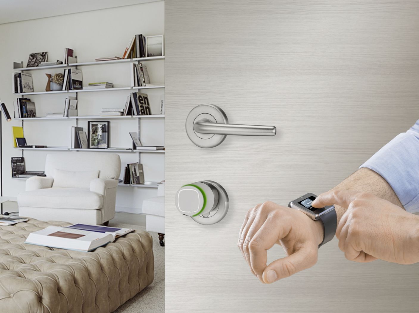 aprire la porta di Casa con lo Smartwatch e la serratura tecnologica